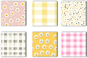 Sweet Daisy Seamless Digital Paper, an Illustration by OK Design (Thumbnail 2 of 3)