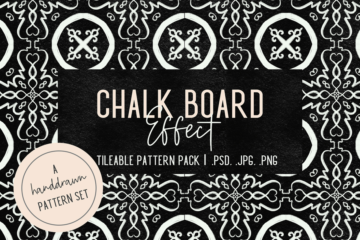 Willow| Nine Seamless Chalk Patterns, a Pattern Graphic by TheLegacyBrandingCo (Photo 2 of 9)