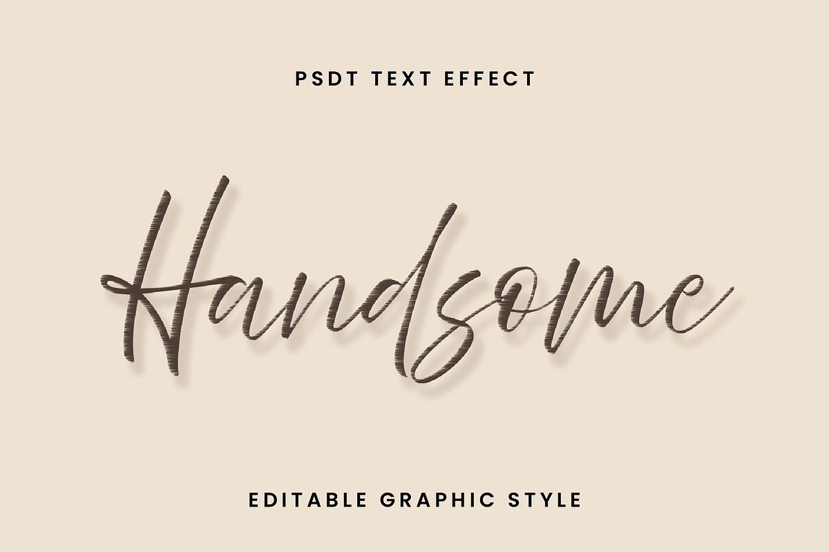 Elegant Stitch Script Text Effect