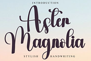 Aster Magnolia, a Handwritten Font by InermediaSTUDIO (Thumbnail 1 of 8)