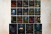 Ars Goetia Dark Fantasy Backdrop Set, a Background Graphic by ThatsDesignArt (Thumbnail 8 of 13)