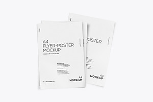 A4 Flyer - Poster Mockups Bundle