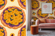 Pies & Pastries patterns clipart, a Food Illustration by Carpet Tapete Pretzel (Thumbnail 8 of 15)