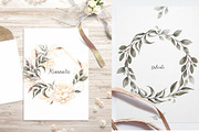 Watercolor Floral Cross, Wreath Set, a Decorative Illustration by MayaNavits (Thumbnail 5 of 7)