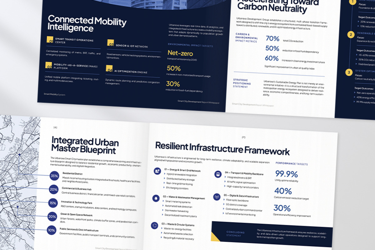 Smart City Development Whitepaper, a Brochure Template by productype1 (Photo 6 of 7)