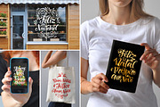 Holidays Lettering / 6 languages, an Illustration by bariskina (Thumbnail 8 of 8)