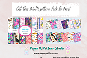 Green Christmas Toile Digital Paper, a Pattern Graphic by Paper & Pattern Studio (Thumbnail 9 of 9)