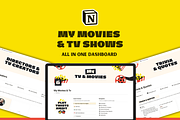 Notion Movies and Tv-Shows Template, a Templates & Theme by Woolshark (Thumbnail 1 of 10)