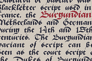 The Duchy Of Burgundy Bastarda, a Blackletter Font by kaer_shop (Thumbnail 2 of 11)
