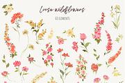 Loose wildflowers - watercolor set, an Illustration by Bruna Illustrates (Thumbnail 2 of 6)