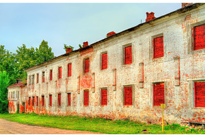 Old brick wall of a monastery in Rostov Veliky, Russia, an Architecture Photo by Leonid Andronov