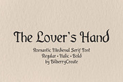 The Lover’s Hand Font Family, a Handwritten Font by BilberryCreates (Thumbnail 1 of 20)