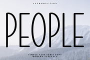 People, a Sans Serif Font by InermediaSTUDIO (Thumbnail 1 of 8)