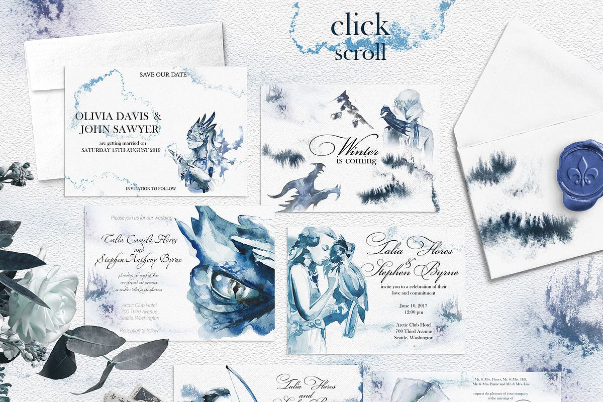 Watercolor Imagination Clipart Set, a Person Illustration by ArtCreationsDesign (Photo 3 of 7)