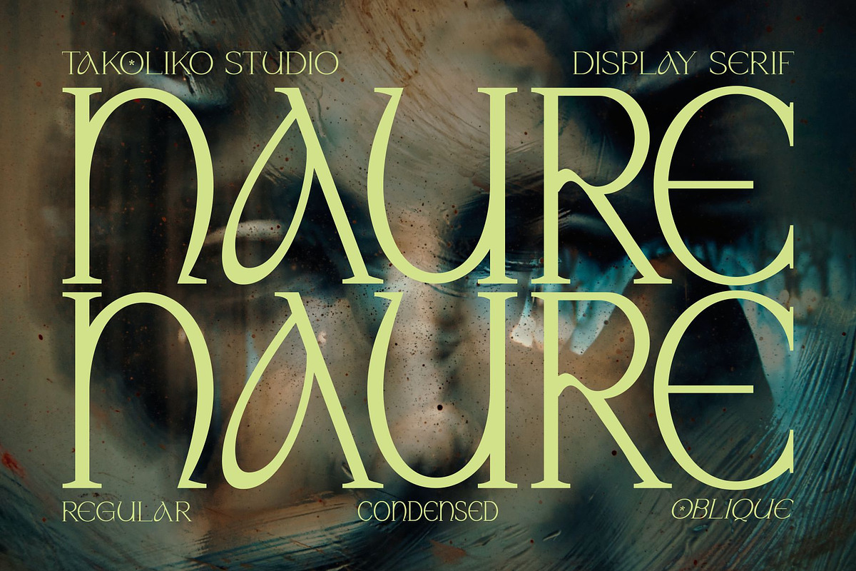 Naure - Serif Display, a Serif Font by takoliko (Photo 1 of 11)