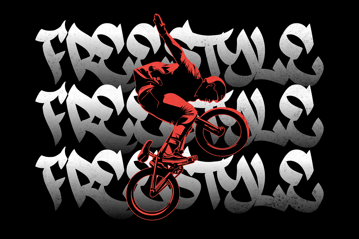 Darksite - Urban Graffiti Font, a Blackletter Font by figuree studio (Photo 7 of 8)
