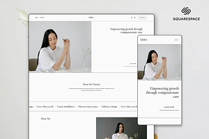 Squarespace 7.1 Therapist Website, a Templates & Theme by Studio Aleksieva