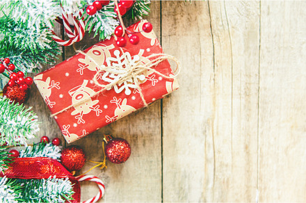 Christmas background. happy New Year, a Holiday Photo by yanadjana