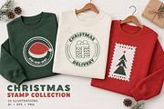 Christmas Stamps Illustrations, a Seasonal Illustration by Anna Studio (Thumbnail 5 of 12)