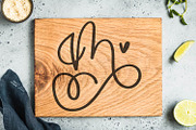 Scripty Monogram Font - With hearts, a Font by CraftyLittleNodes (Thumbnail 3 of 9)