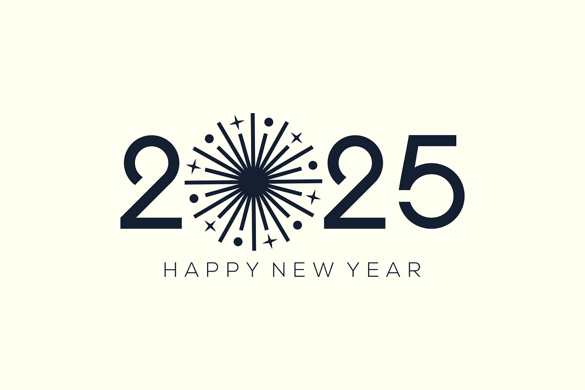 2025 Happy New Year design vector., a Branding & Logo Template by BARONSTD (Photo 3 of 6)