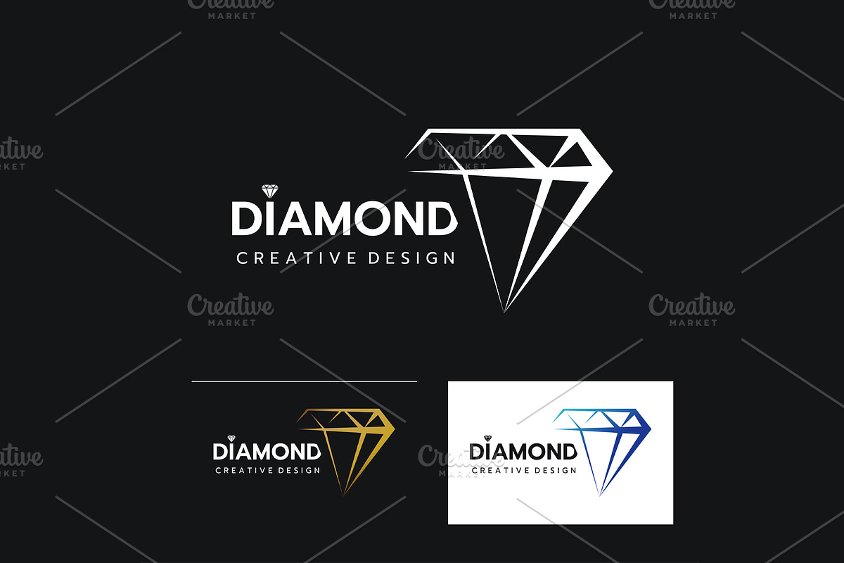 Diamond jewelry Logo Template, a Branding & Logo Template by essense