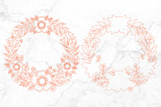 Floral Wreath Laser Cut SVG, an Object Graphic by Rose Art (Thumbnail 3 of 3)