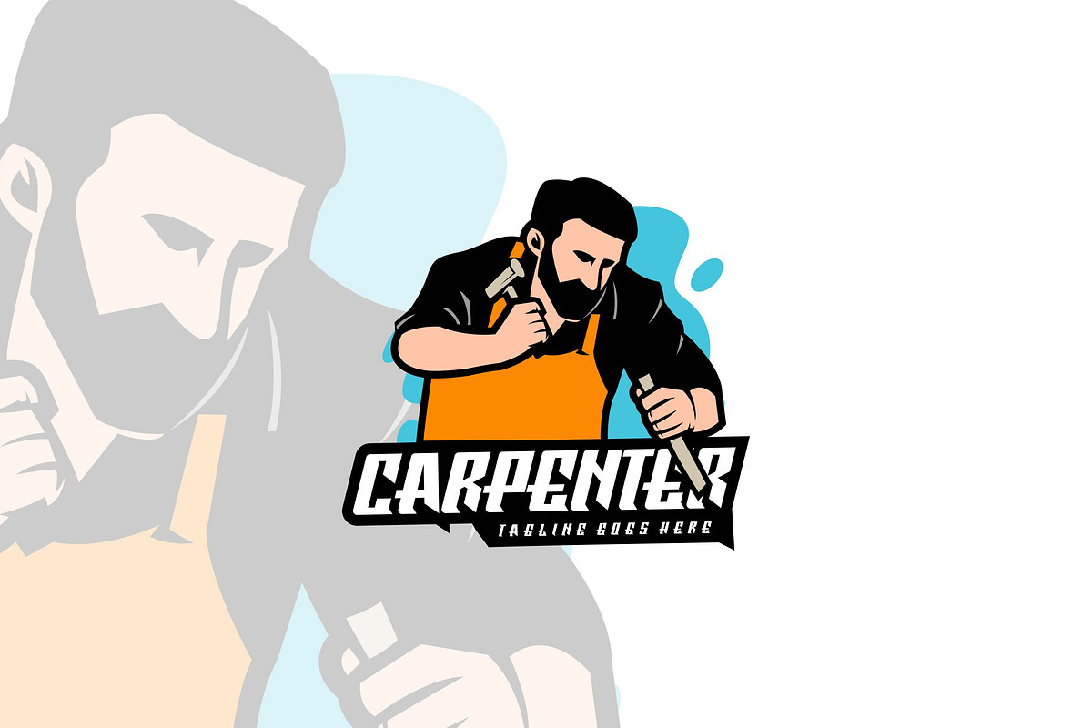 Illustration Carpenter Logo Design., a Branding & Logo Template by VectorCraft