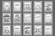 Mushroom Coloring Pages Set 63 Pages, a Food Illustration by Blue Digital Studio (Thumbnail 3 of 4)