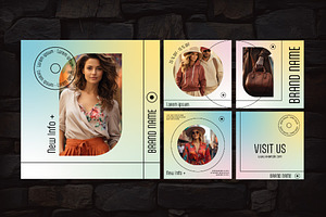 Gradient Fashion Social Media Post, a Templates & Theme by studiogstock