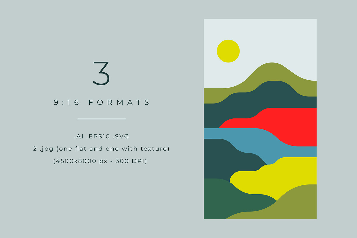 Colorful Landscapes, a Background Graphic by Léo Alexandre (Photo 7 of 12)