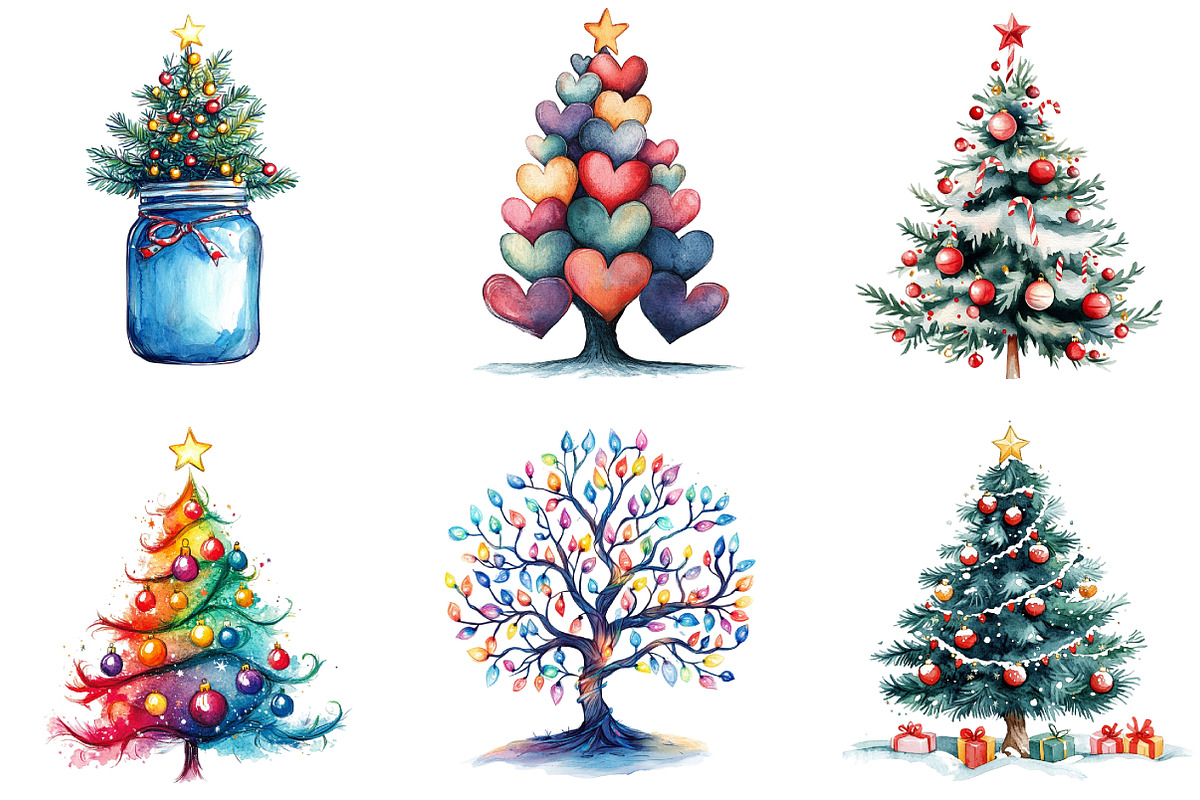 Cute Doodle Christmas Tree Sublimati, an Illustration by DreamArtGraphic (Photo 5 of 5)