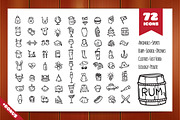 72 Doodle Elements Pack, an Icon by Trapezoid (Thumbnail 1 of 12)
