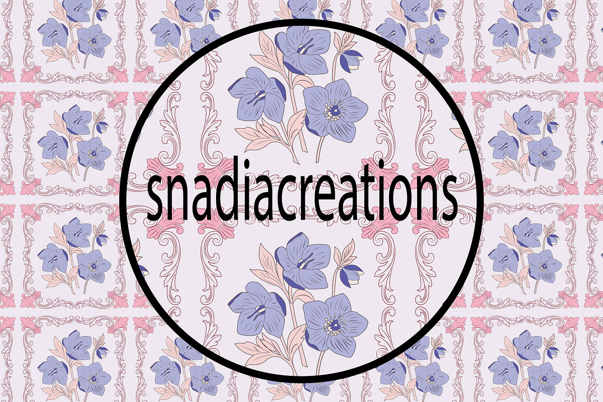 Heritage Bloom, a Pattern Graphic by snadiacreations (Photo 3 of 4)