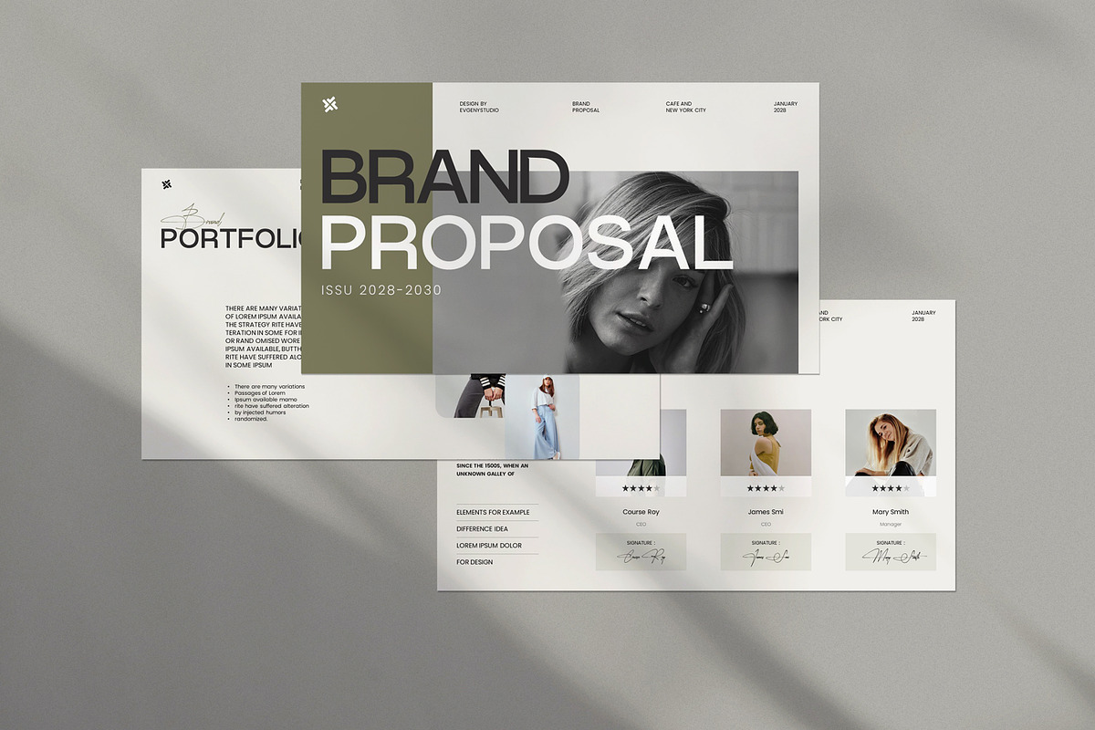 Brand Proposal Presentation Template, a Presentation Template by evgenystudio (Photo 2 of 7)