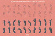 Female Hand Gestures illustrations, an Illustration by Soir Creative (Thumbnail 5 of 5)