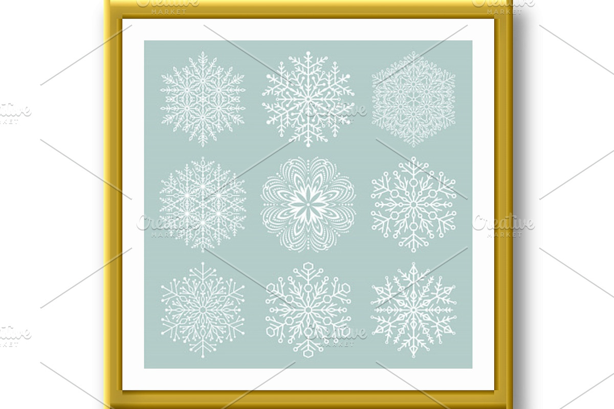 Set of Snowflakes, a Texture Graphic by FineArtStudio (Photo 2 of 3)