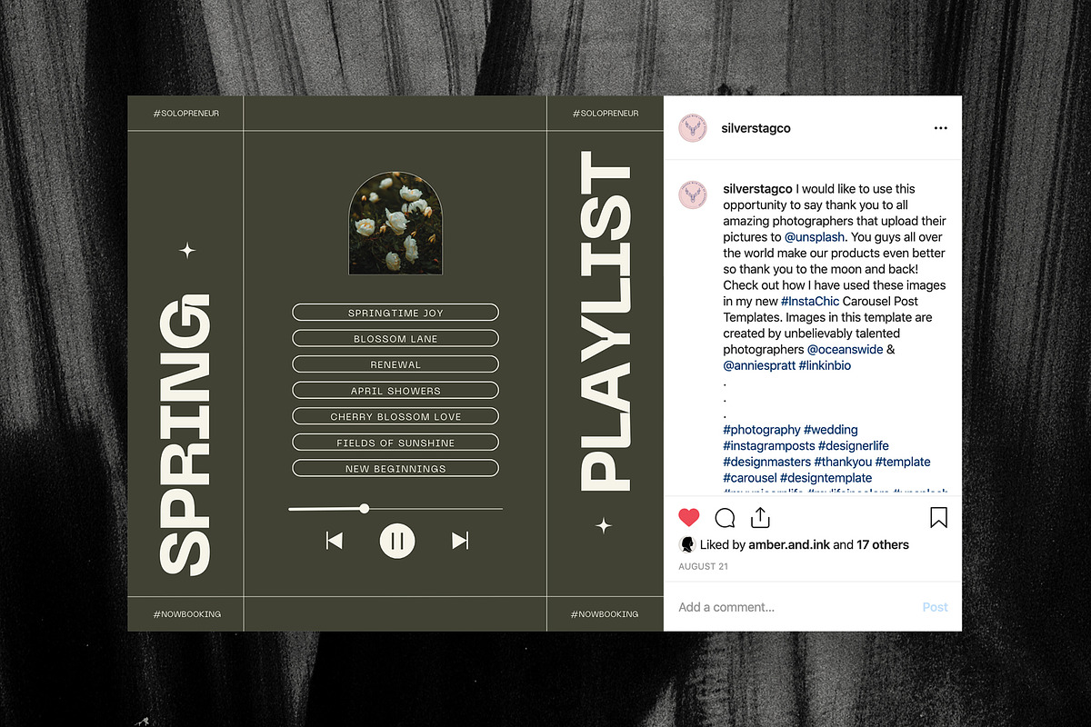 Grace - Aesthetic Social Media Pack, a Social Media Template by SilverStag Type Foundry (Photo 21 of 38)