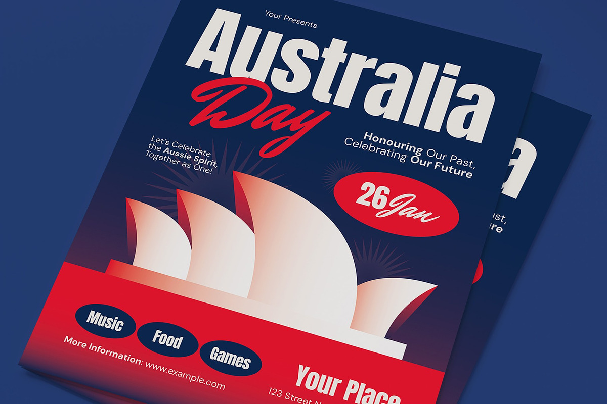 Australia Day Flyer, a Flyer Template by graphicook (Photo 2 of 3)