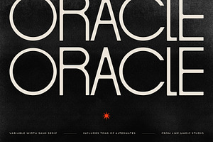 Oracle - Mixed Width Sans Serif