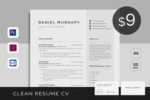Resume/CV, a Stationery Template by UX-group