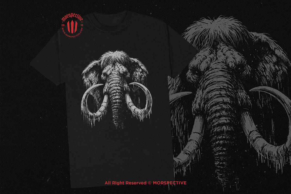 10 Bundle Dark Art Mammoth Ancient, an Illustration by Morspective (Photo 2 of 7)
