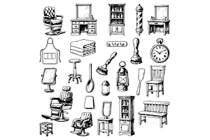 Barber Shop Illustration, an Object Graphic by RT Studio