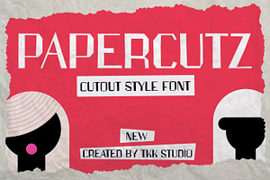 PAPERCUTZ Cutout Style Font