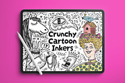 Crunchy Cartoon Inkers Brushes, a Brush Add-On by Heather Green Designs (Thumbnail 1 of 10)