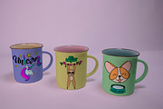 Mugs Mockups. 3 PSD files, a Cups & Container Mockup by Almazova Dolzhenko (Thumbnail 3 of 6)