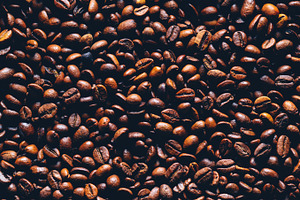 Coffee beans stock photo
