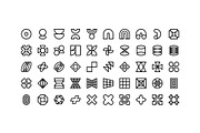 100 Neubrutalism Icons Vol. 2, an Outline Icon by Side Project (Thumbnail 2 of 10)