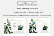 PLANTS & GROWTH Social Media Pack, an Object Graphic by Illumineer Media & Design (Thumbnail 3 of 6)