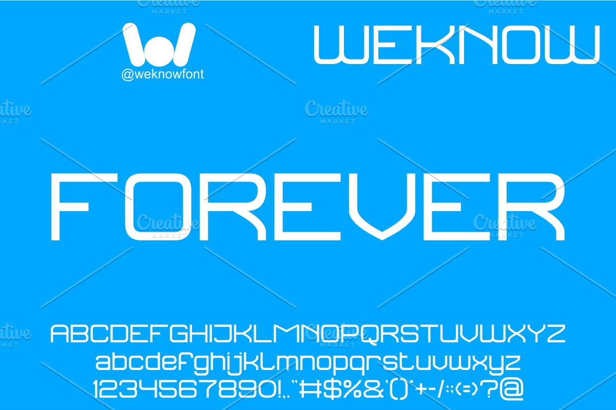 Forever Font, a Sans Serif Font by weknow (Photo 1 of 9)